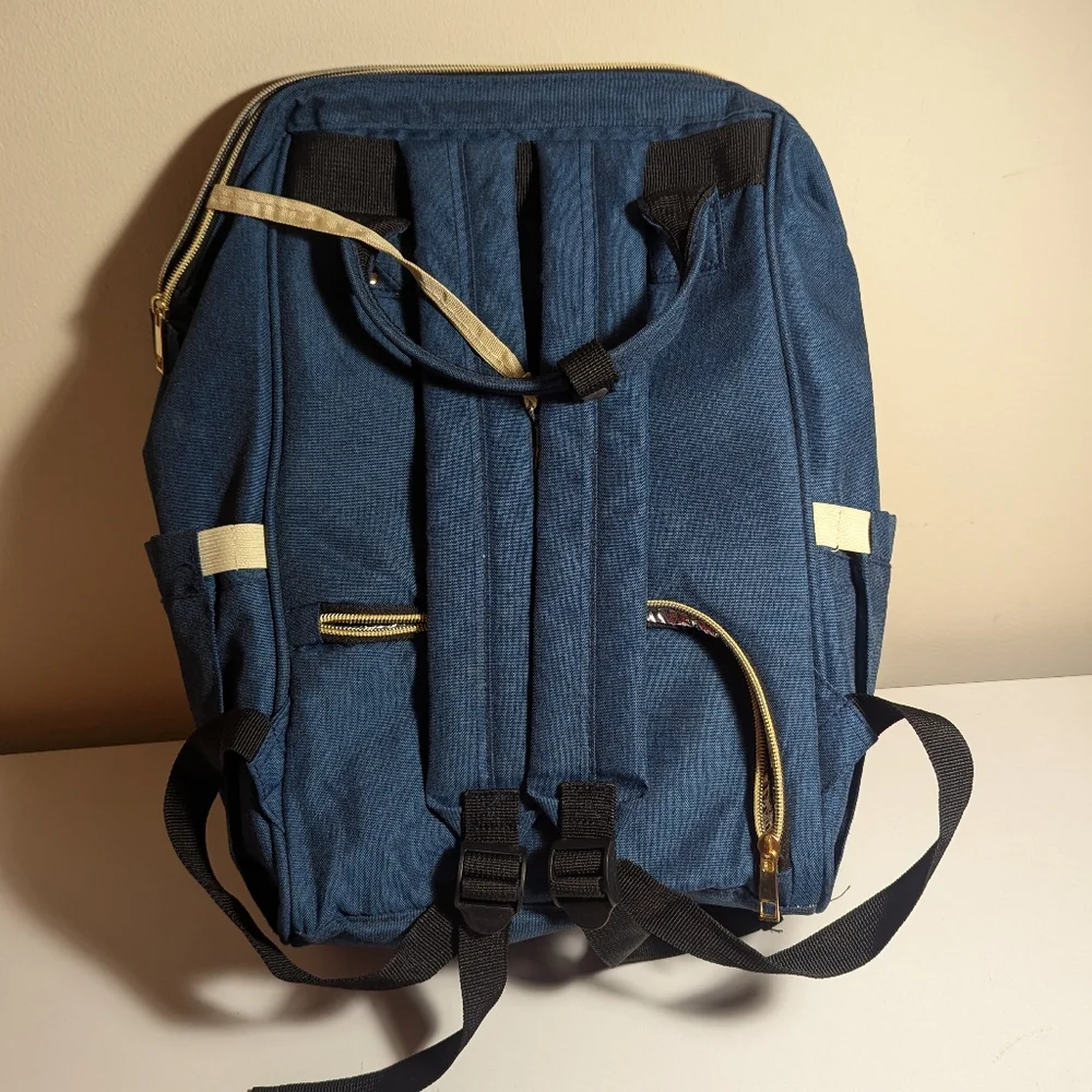 AFBP Blue Diaper Bag Backpack